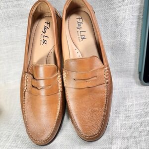 Flg  Limited Napa Glove Leather Penny Loafer Brown Size 11 Made Brazil Comfort